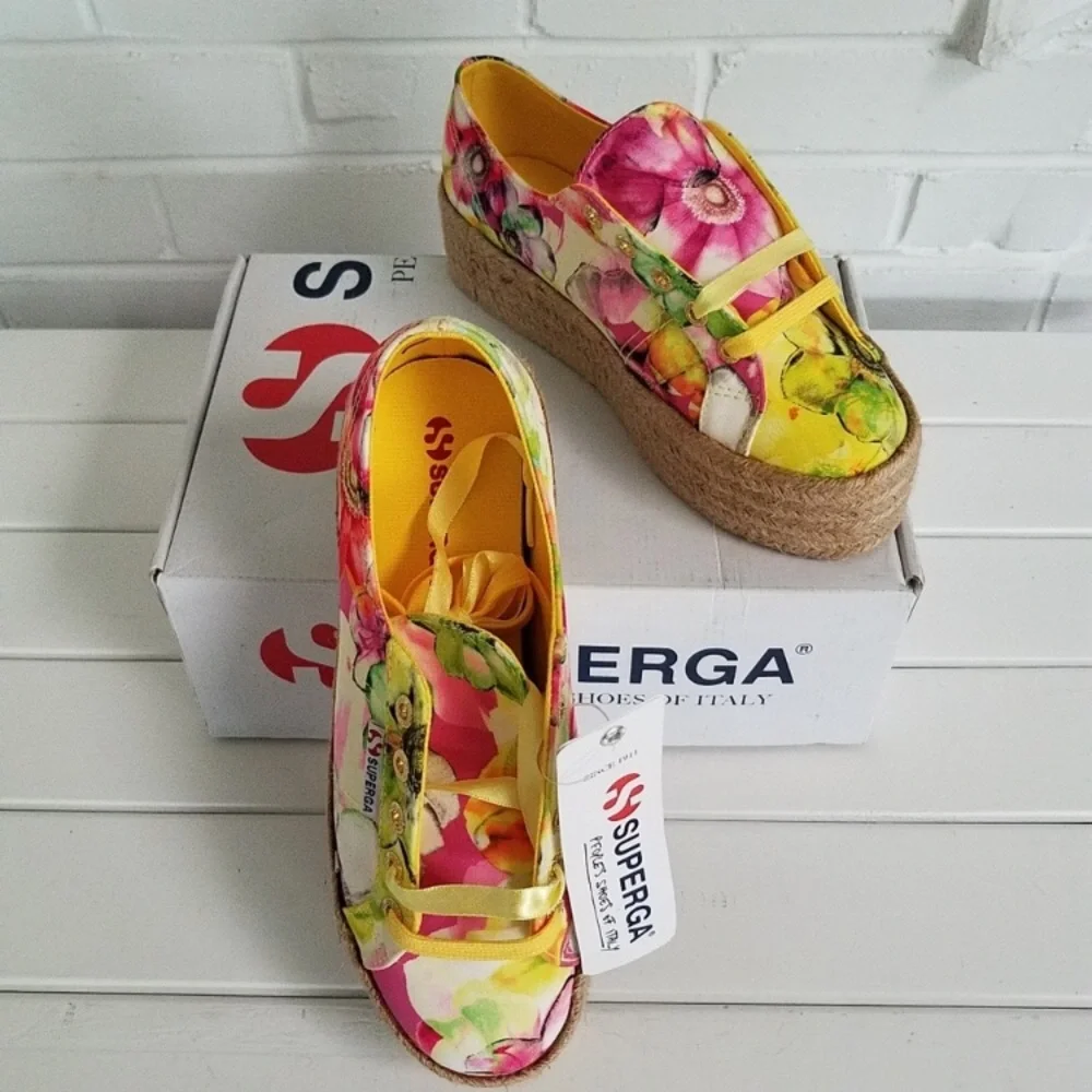 Superga women’s floral platform espadrilles - Picture 3 of 11